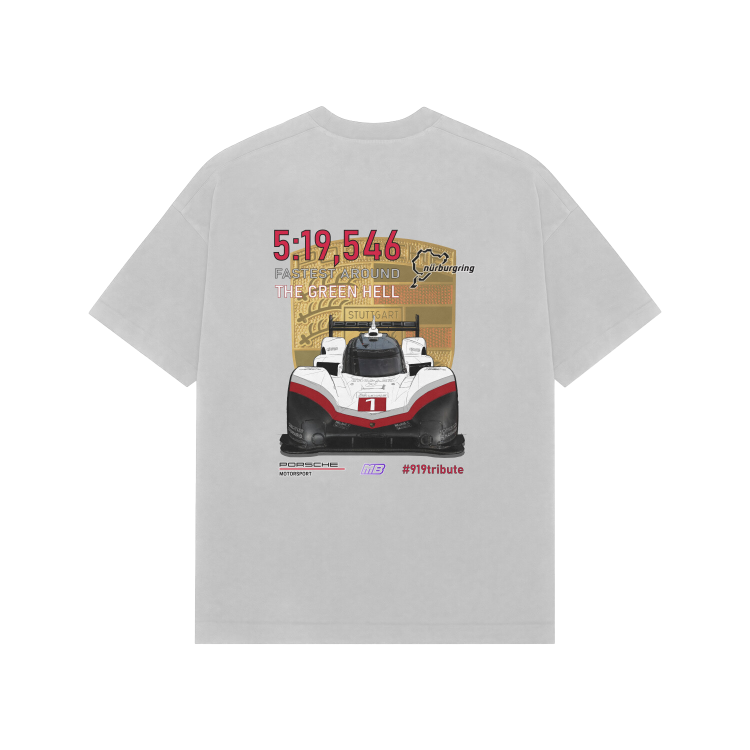 919 Hybrid Evo Nürburgring Record Oversized T-Shirt