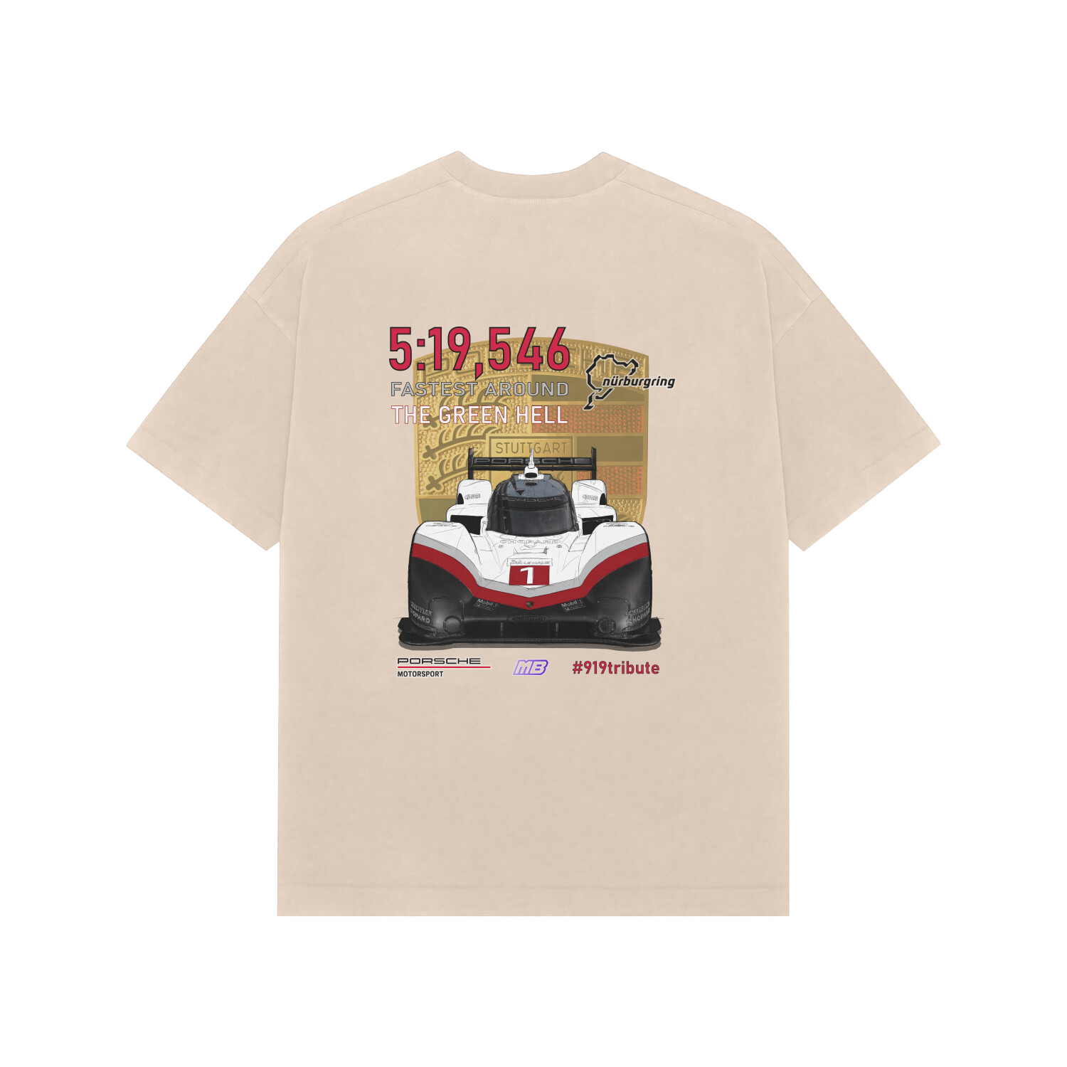 919 Hybrid Evo Nürburgring Record Oversized T-Shirt