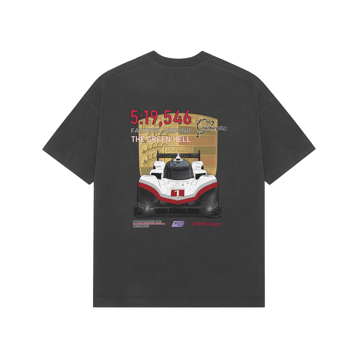 919 Hybrid Evo Nürburgring Record Oversized T-Shirt