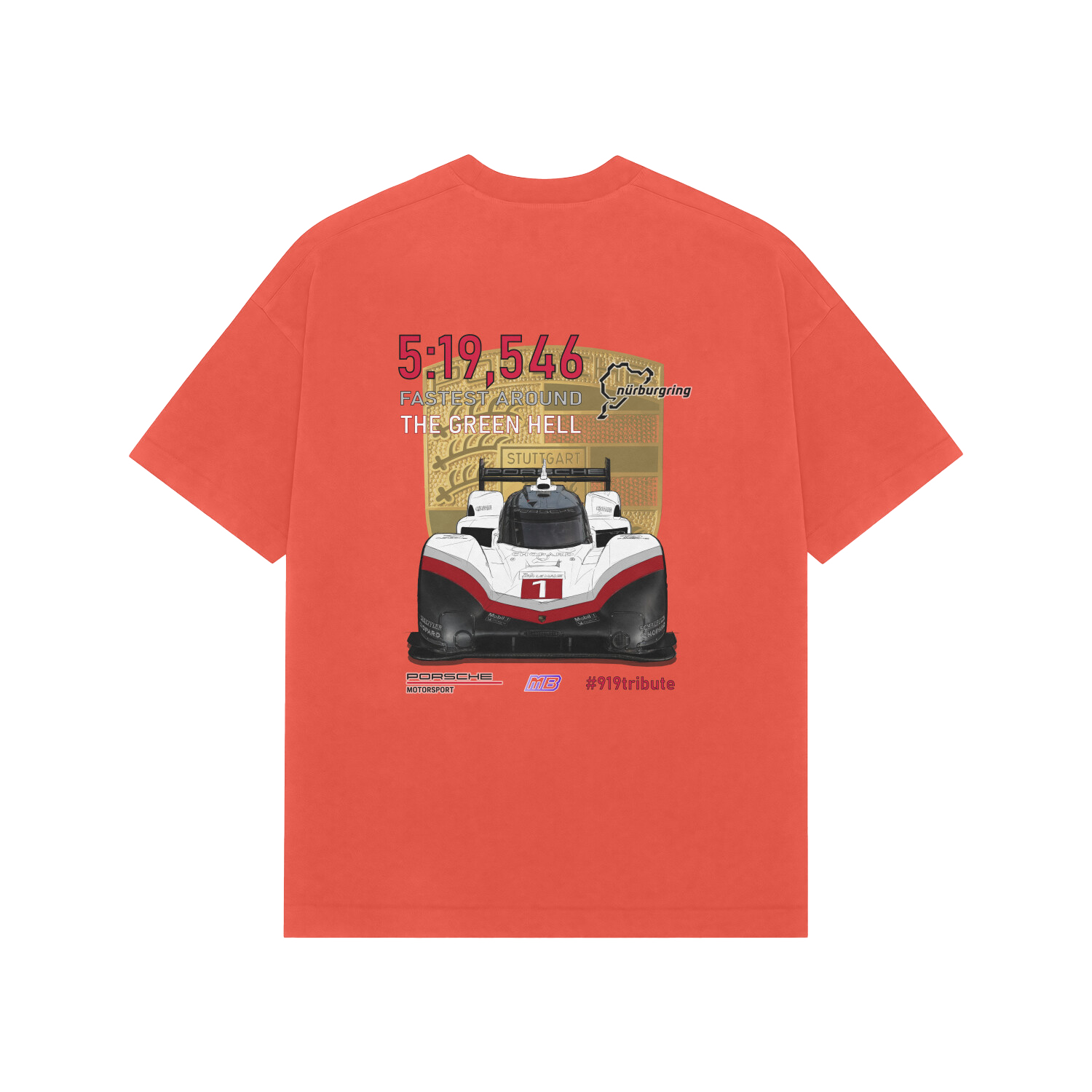 919 Hybrid Evo Nürburgring Record Oversized T-Shirt