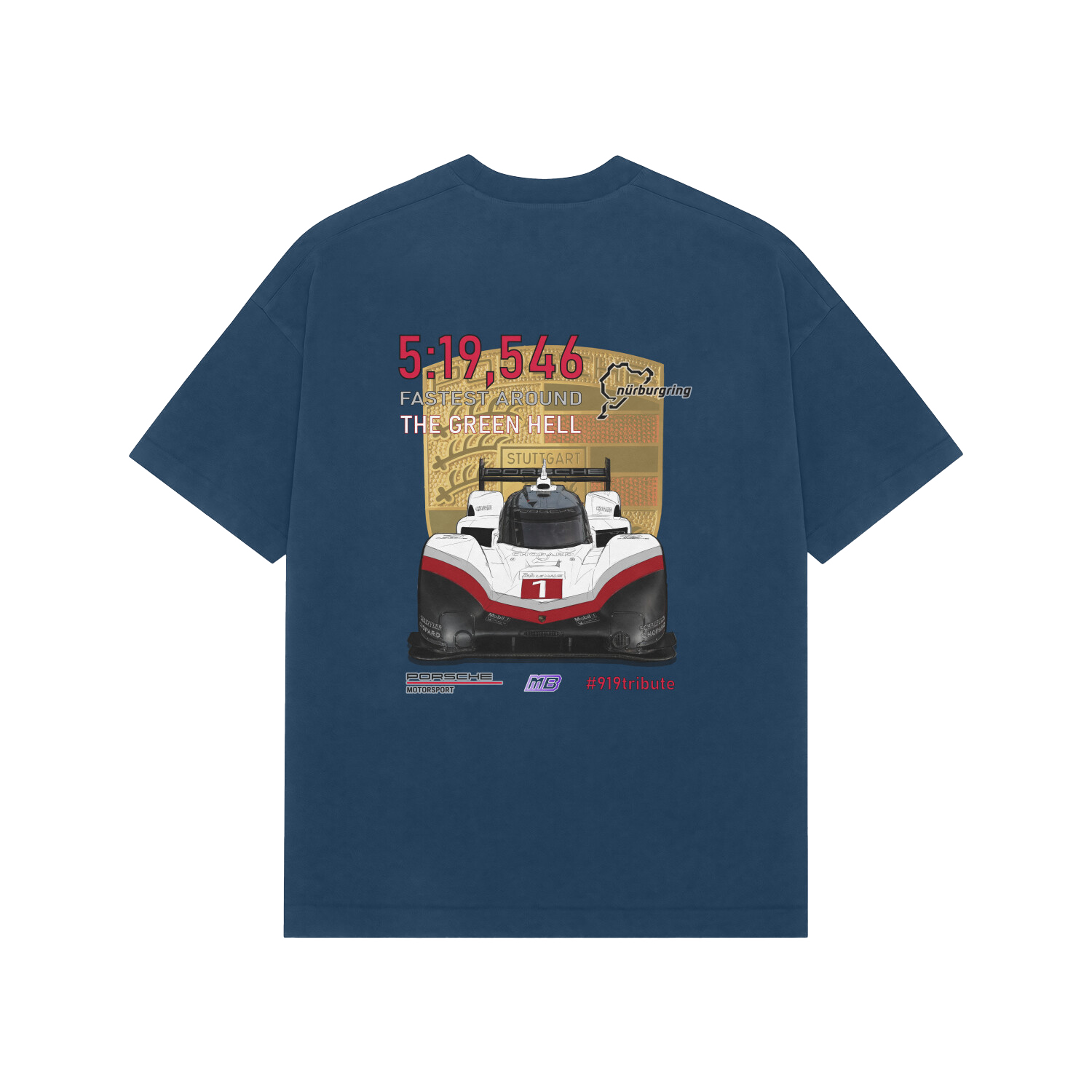 919 Hybrid Evo Nürburgring Record Oversized T-Shirt