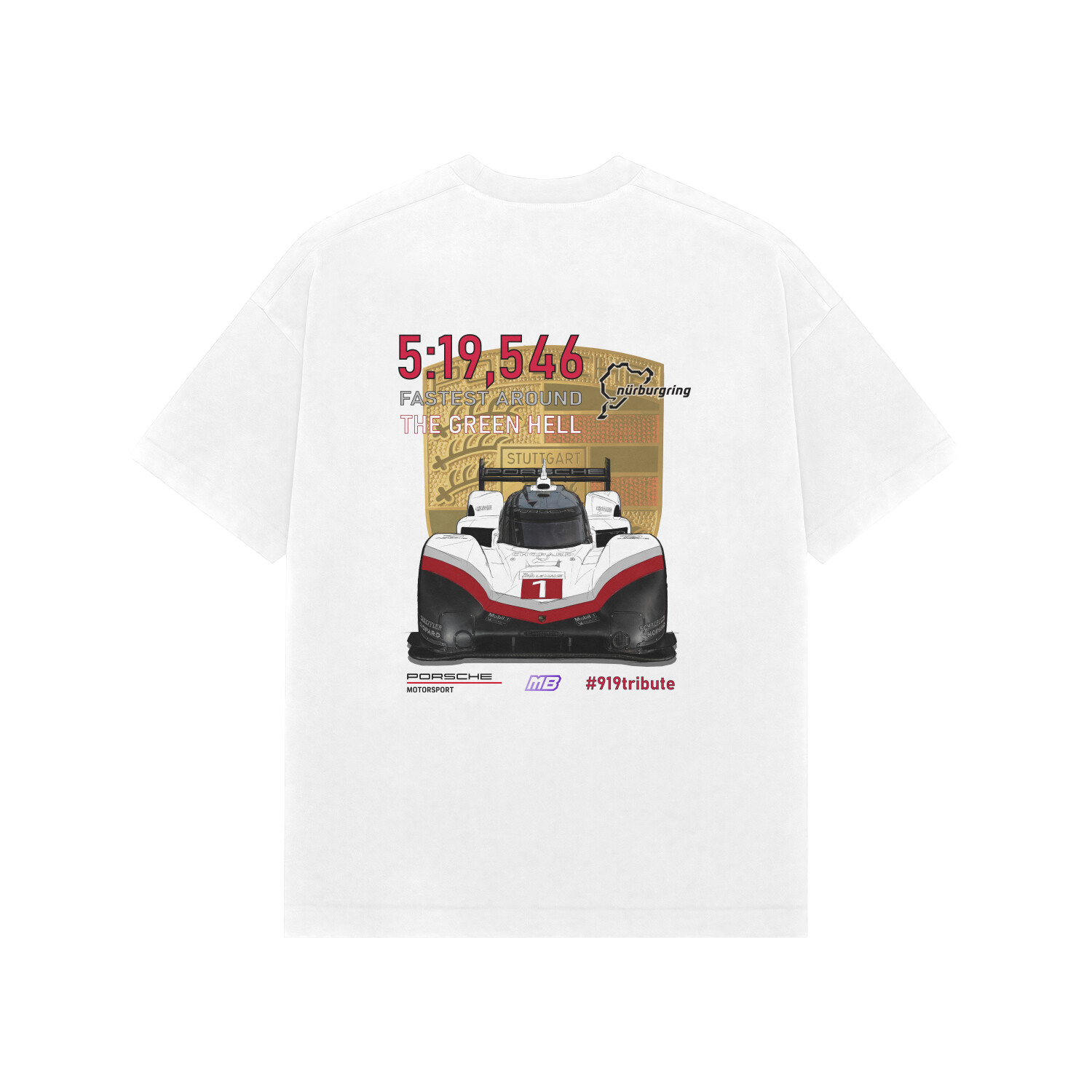 919 Hybrid Evo Nürburgring Record Oversized T-Shirt