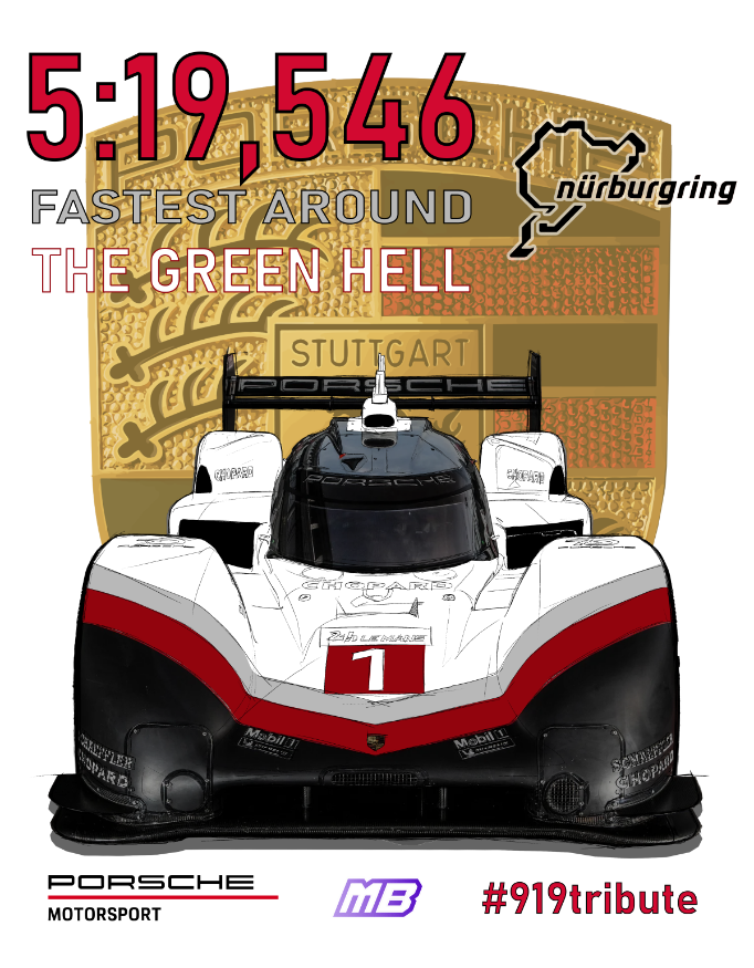 919 Hybrid Evo Nürburgring Record Oversized T-Shirt