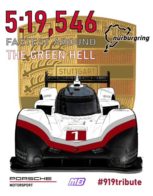 919 Hybrid Evo Nürburgring Record Oversized T-Shirt