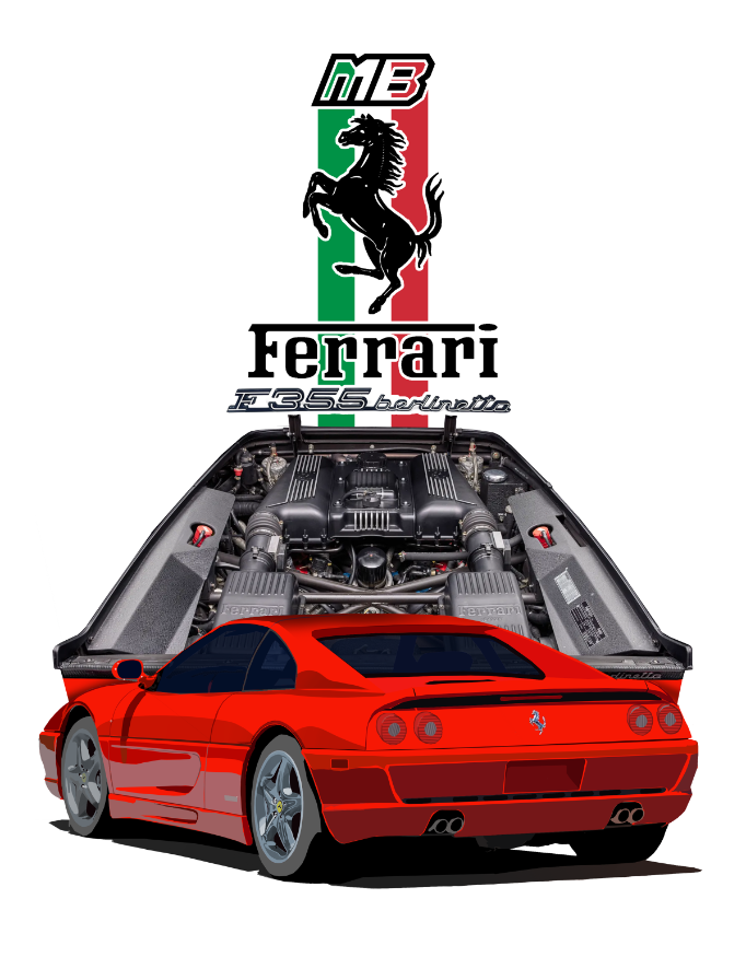 F355 Berlinetta: Acid Washed Hoodie