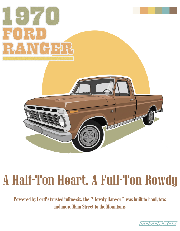 Ford F100: Rowdy Ranger Oversized T-Shirt