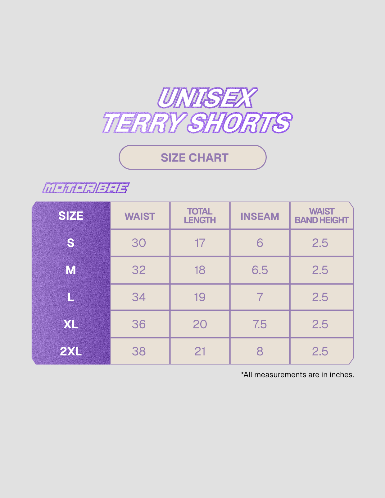MB Essentials: Terry Shorts