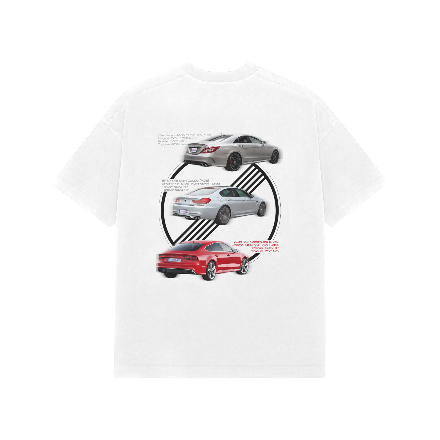 AutoBahn Missiles Oversized T-shirts