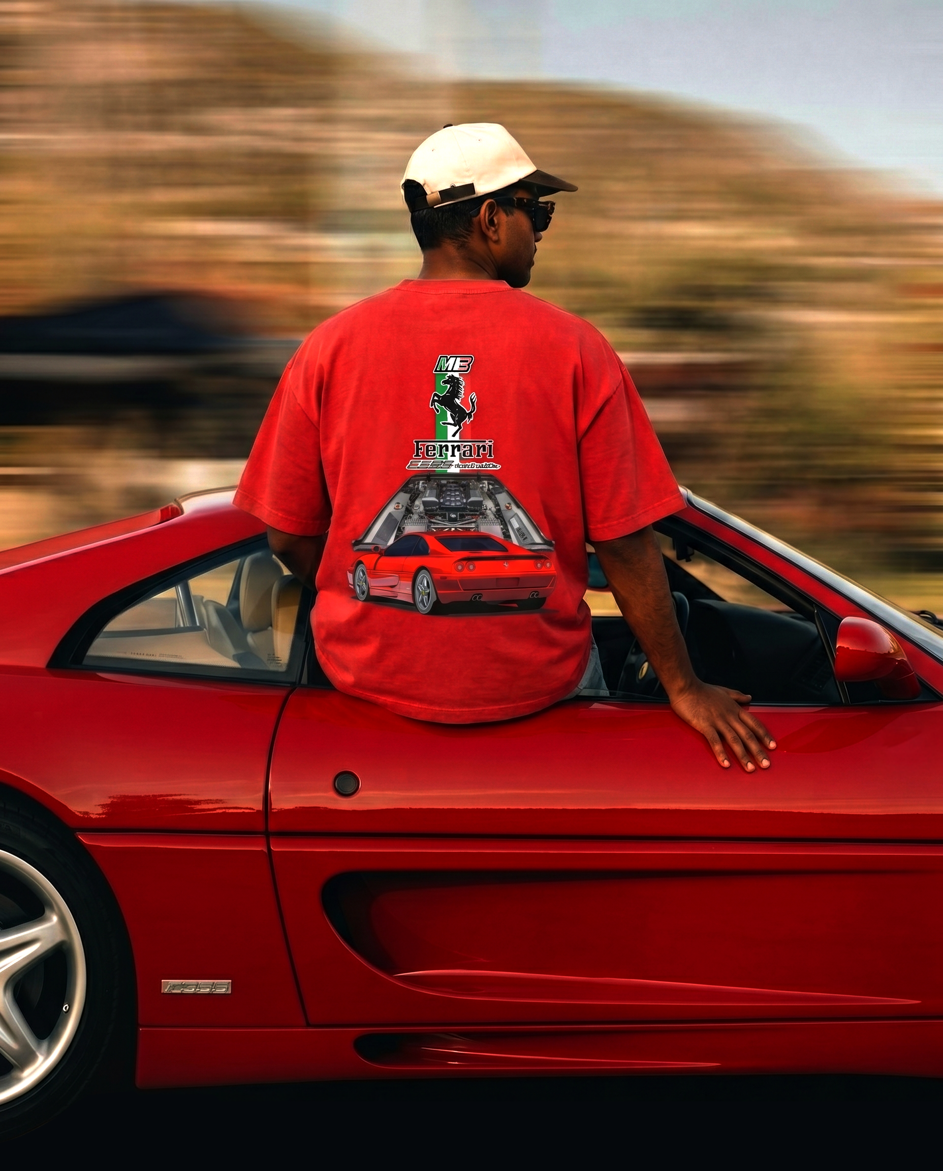 F355 Berlinetta: Premium Oversized T-Shirt